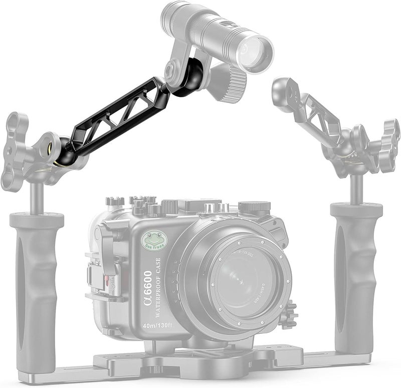 Seafrogs Ball Arm Ball to YS Mount Arm 8.0" Essential Diving Equipment Underwater Photography Gear Lighting System Aluminum Alloy Diving Equipment Accessory Lightweight Arms AM-6 - Image 4